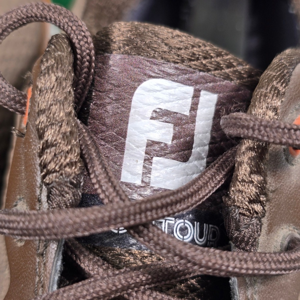 FootJoy White and Brown Athletic Golf Shoes - Picture 10 of 10